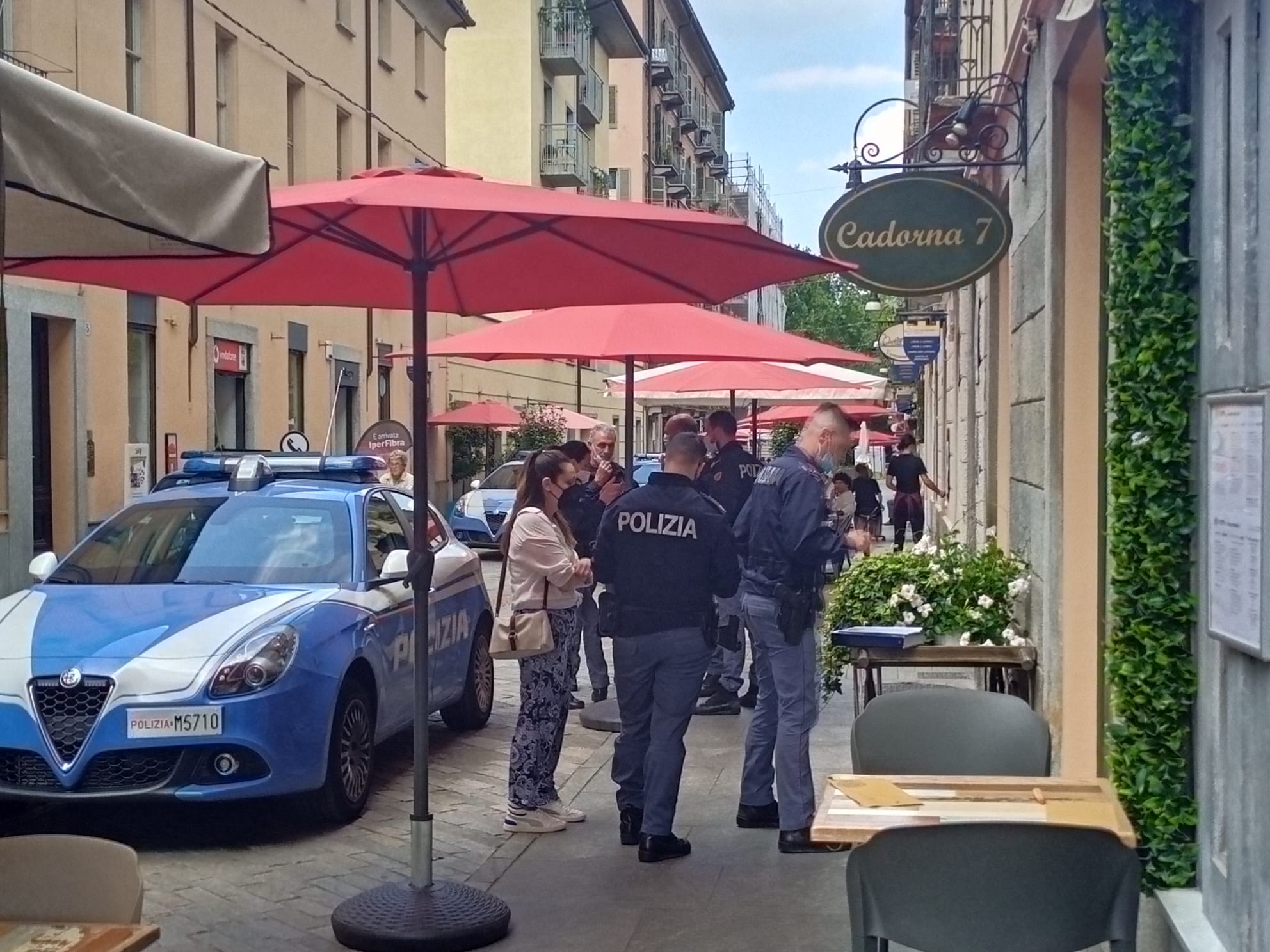 L'intervento delle forze dell'ordine